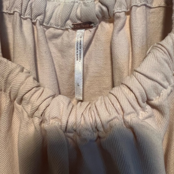 Lou Jean Free People Cream Babydoll Women's Dress - Picture 4 of 5